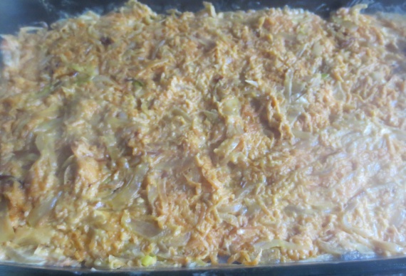 Рецепты: Запеченная рыба с овощами в духовке